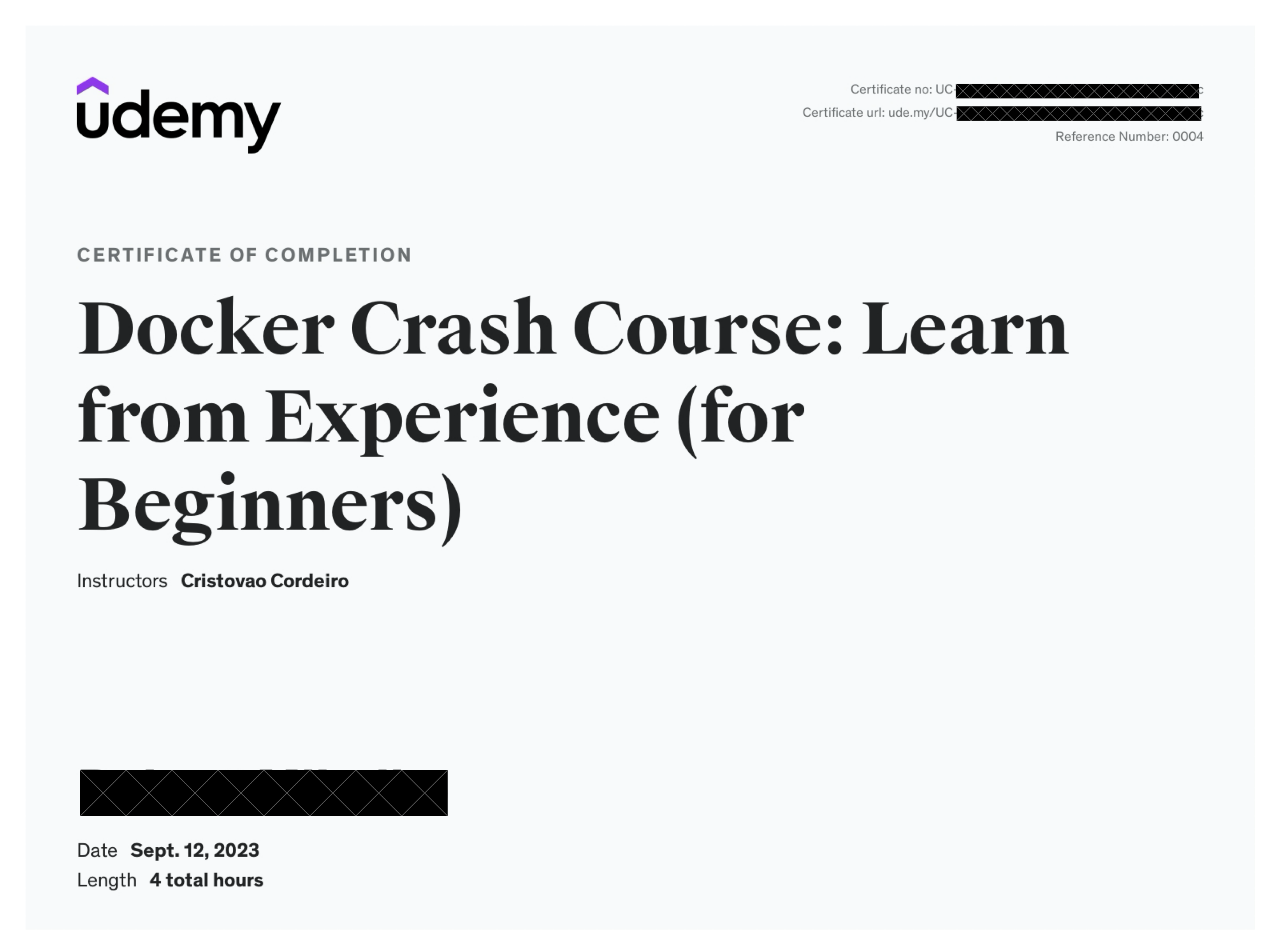 Docker Certificate